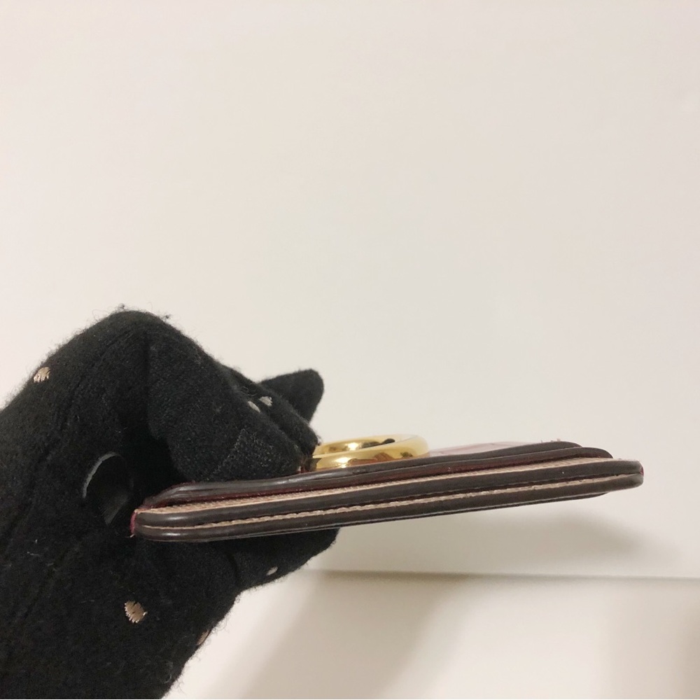 Authentic Chloe Embossed Calfskin Leather C Logo Card Case Card Holder - Picture 3 of 10